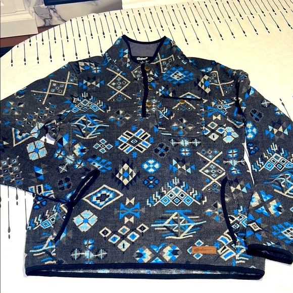 Sherpa Adventure Gear Geometric Patterned Pullover.  Size Medium. - Picture 1 of 9